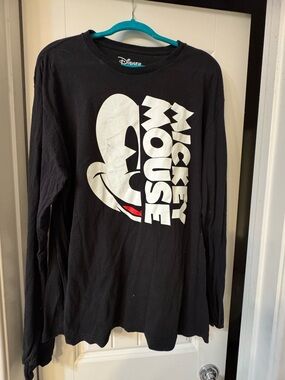 Disney Mickey Mouse Black Long-Sleeve Tee
